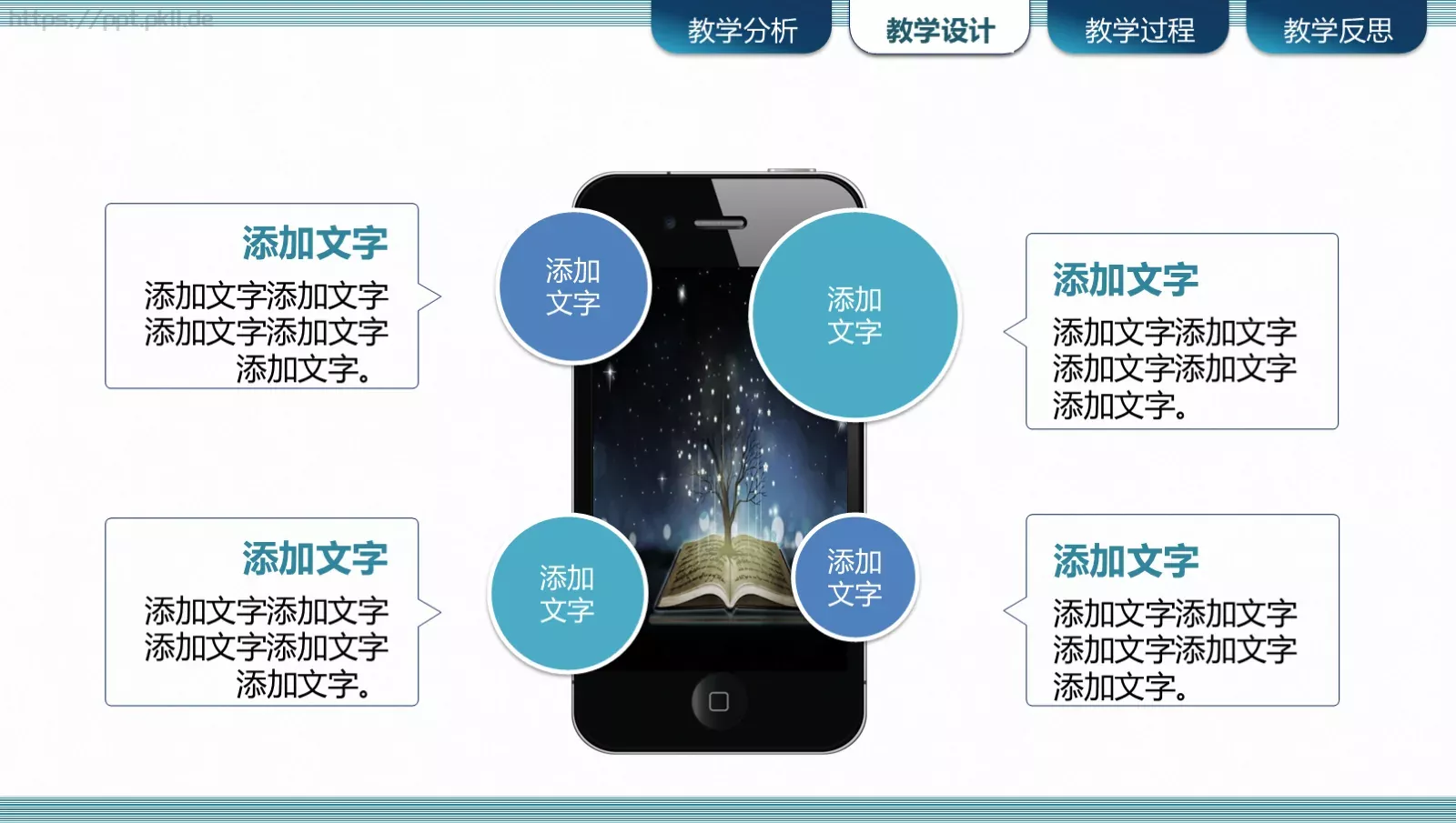 信息化教学设计说课PPT模板 第 11 页预览图