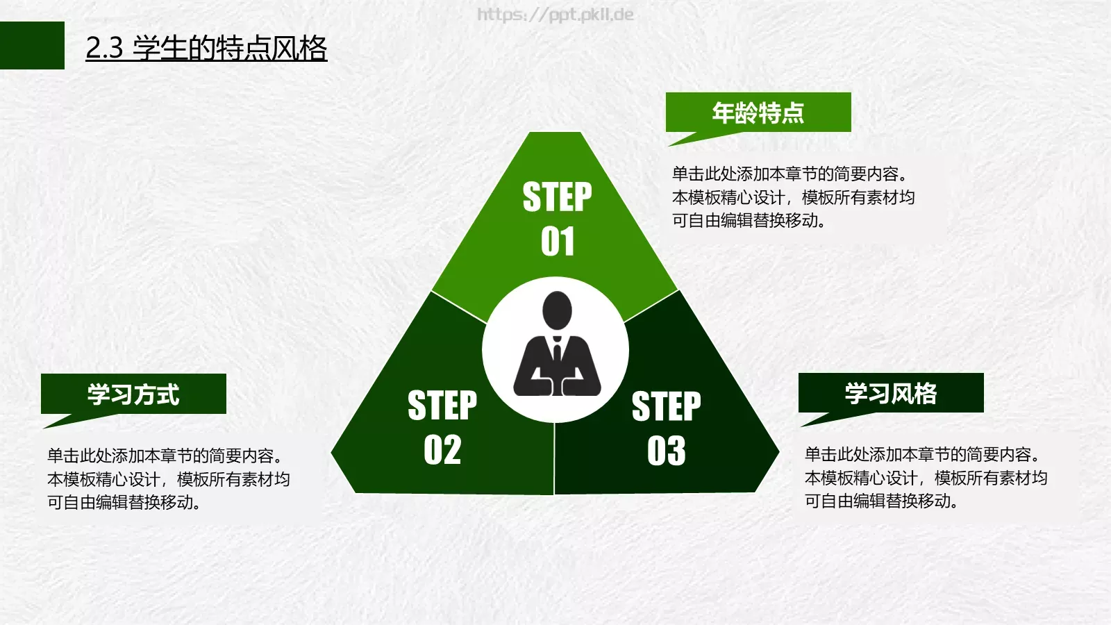 说课公开课PPT模板 第 10 页预览图