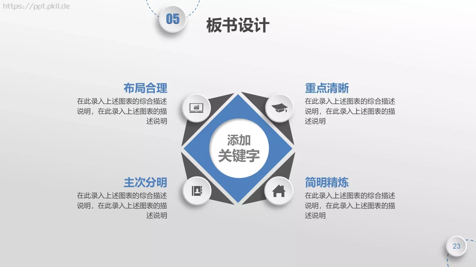 教师说课PPT模板 第 23 页预览图
