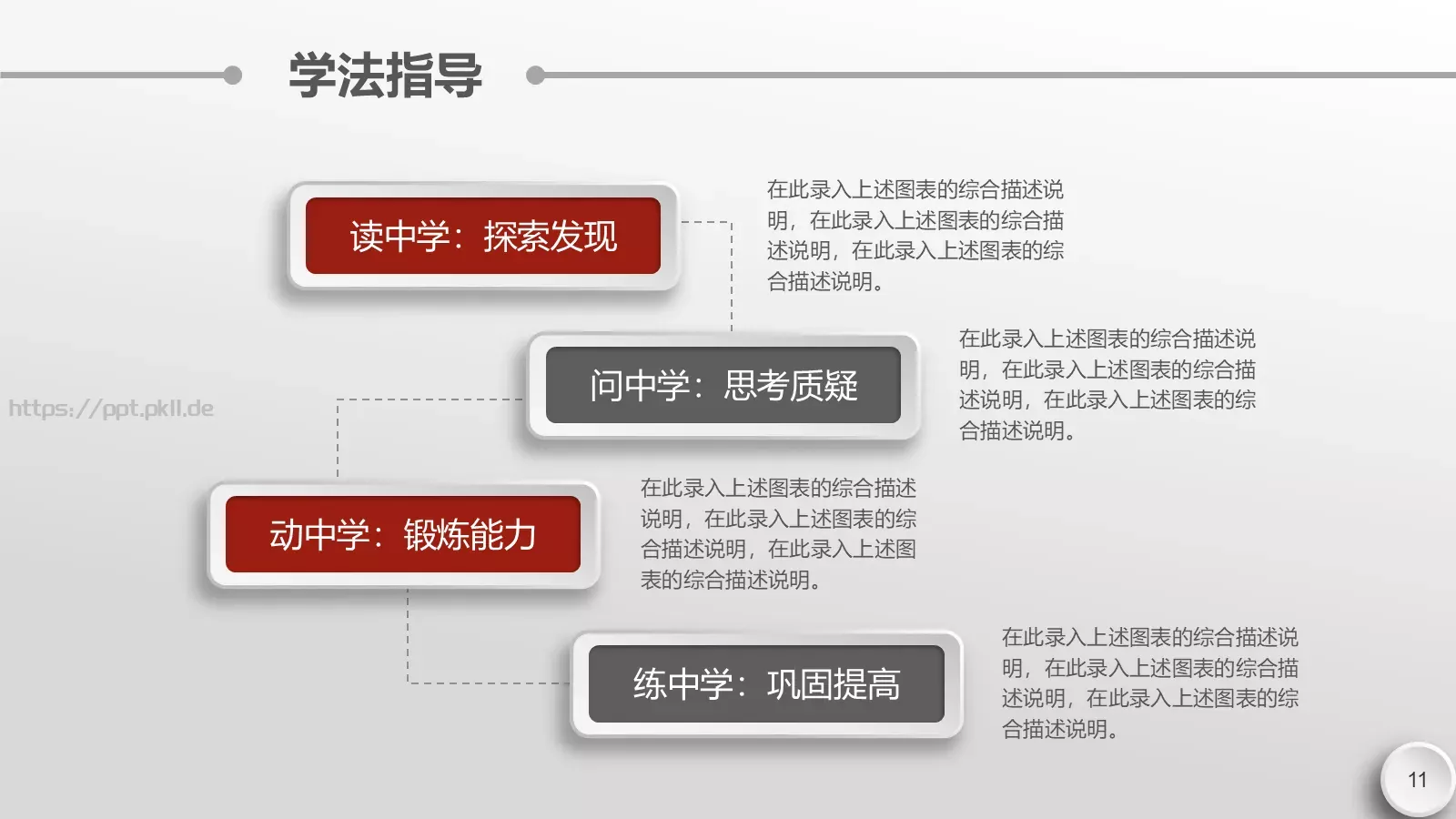 简约大气说课PPT模板 第 11 页预览图