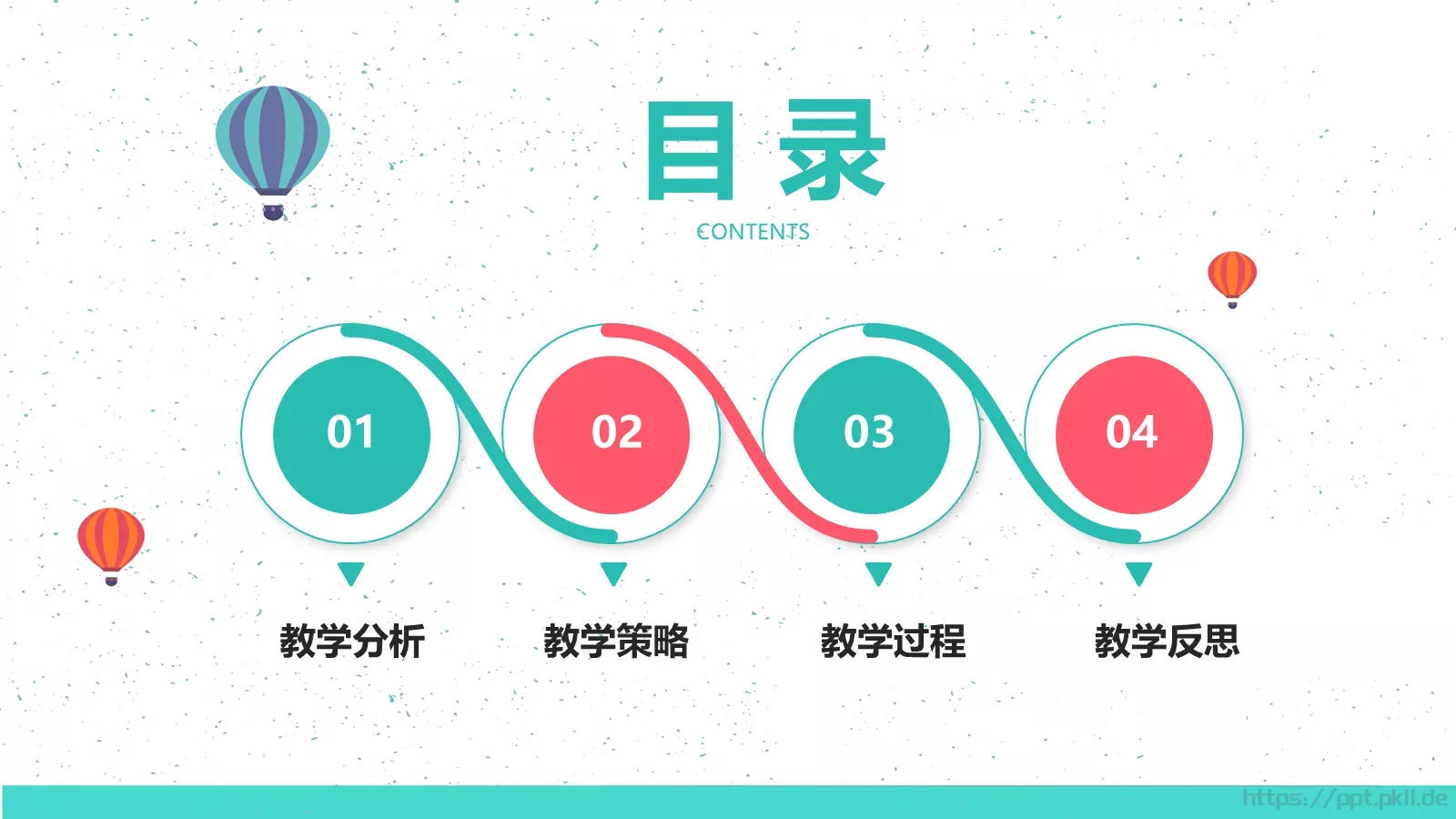 教师说课PPT模板 第 2 页缩略图