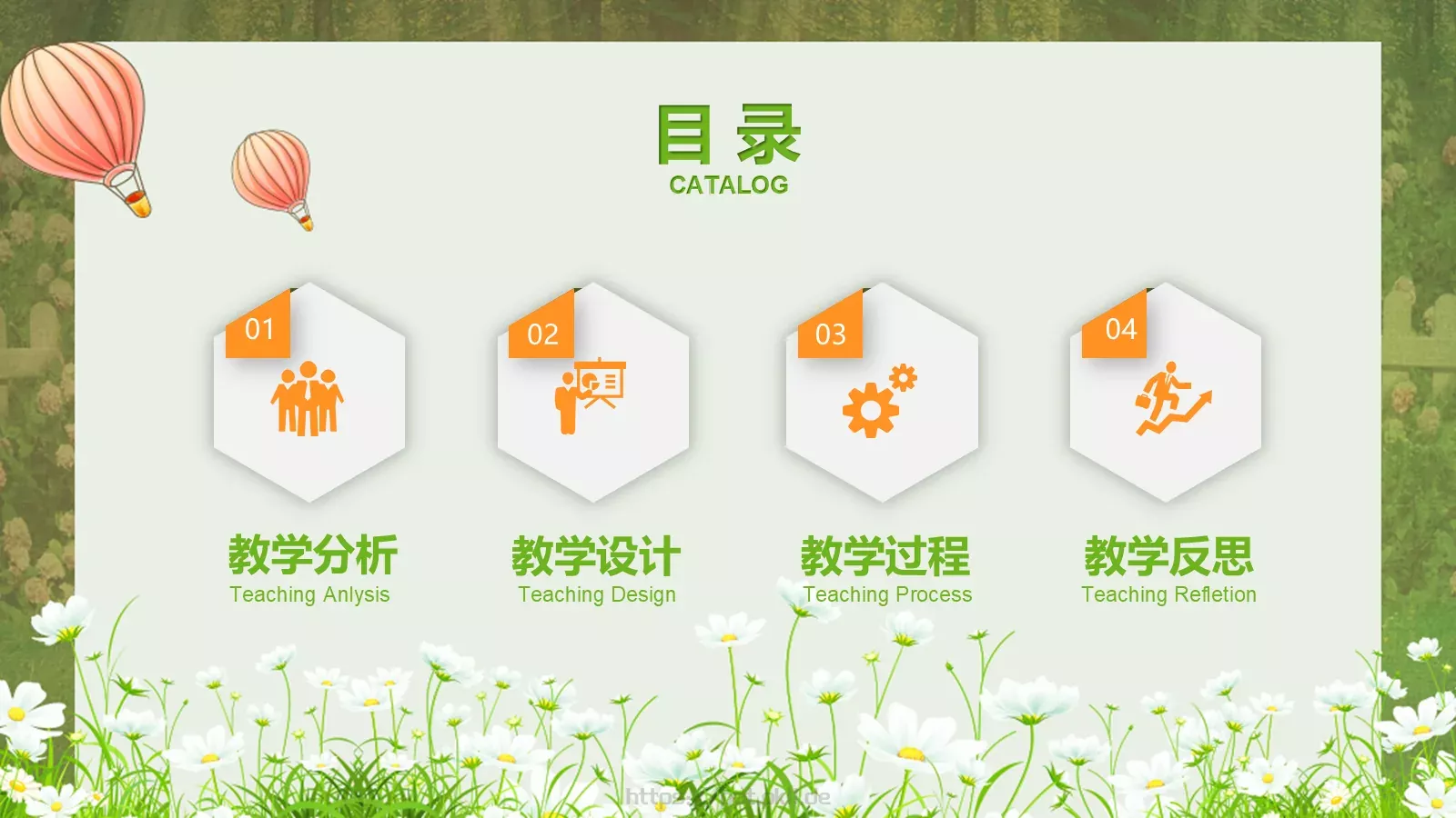 教师说课PPT模板 第 2 页缩略图