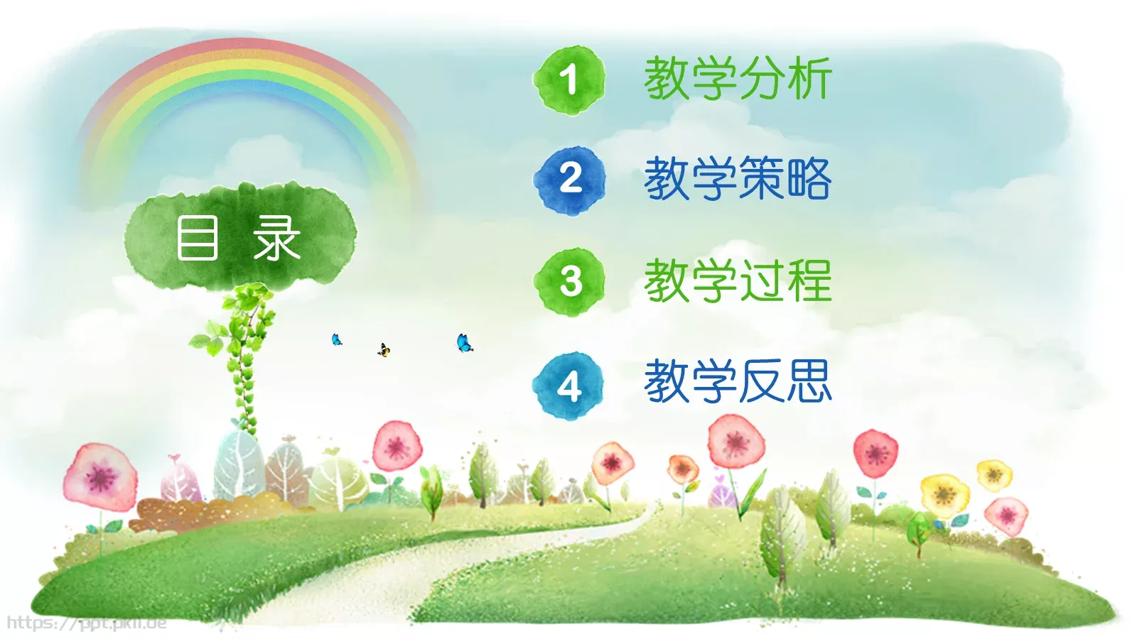 说课教学PPT模板 第 2 页缩略图