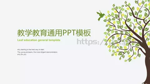 教学说课PPT模板 缩略图