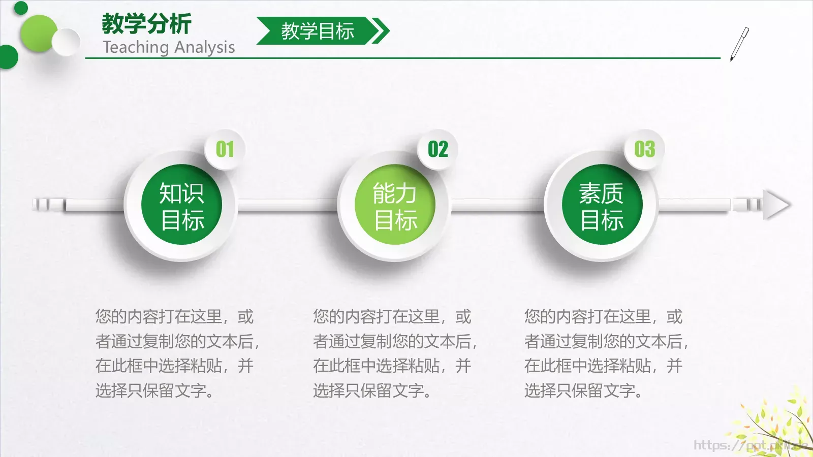 教学培训说课PPT模板 第 5 页预览图
