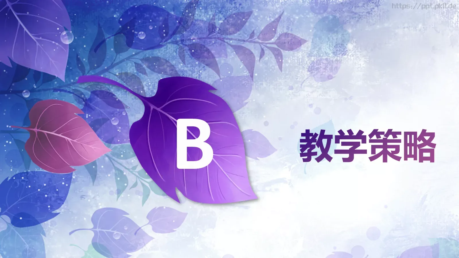 雅静天然教学说课PPT模板 第 9 页预览图