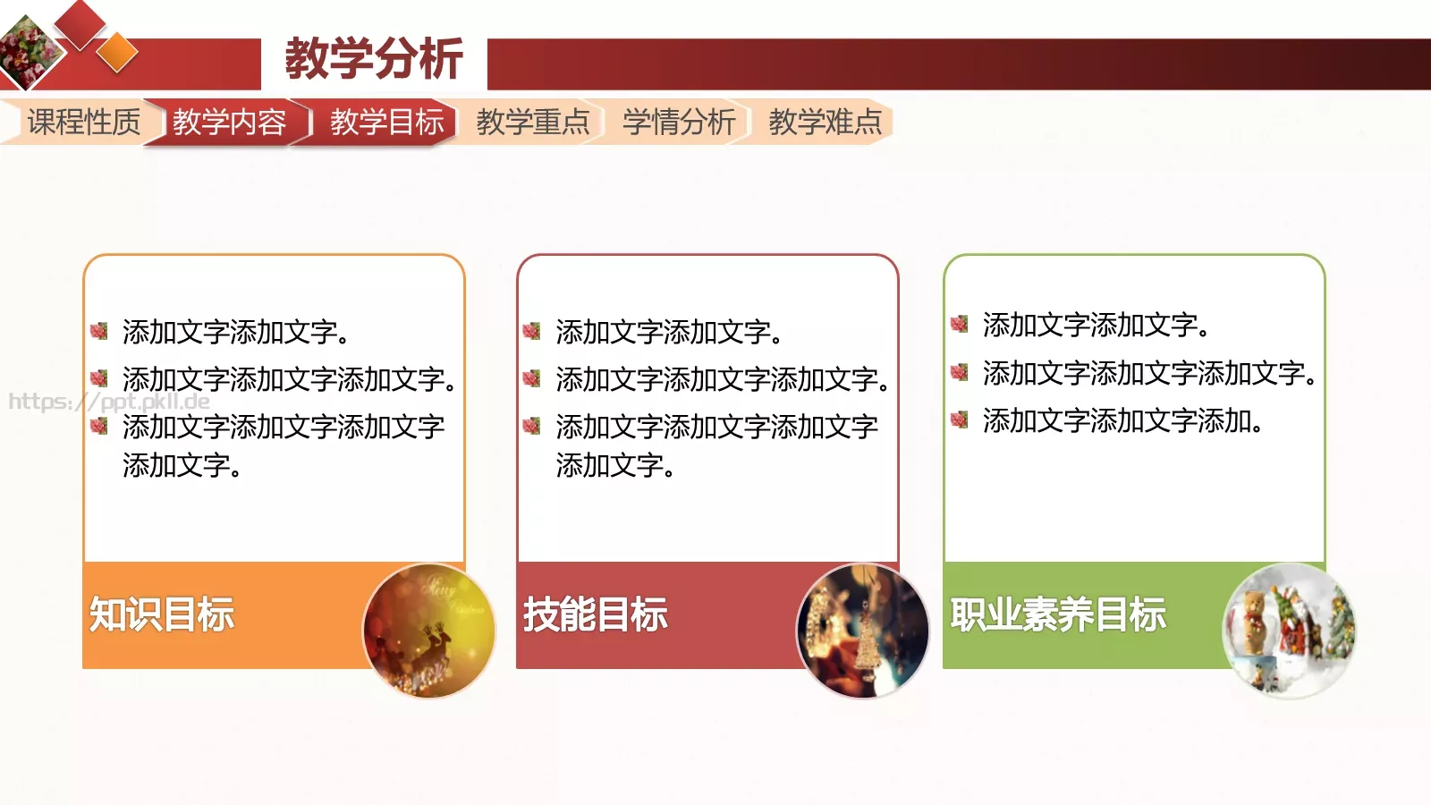 教学说课PPT模板 第 6 页预览图