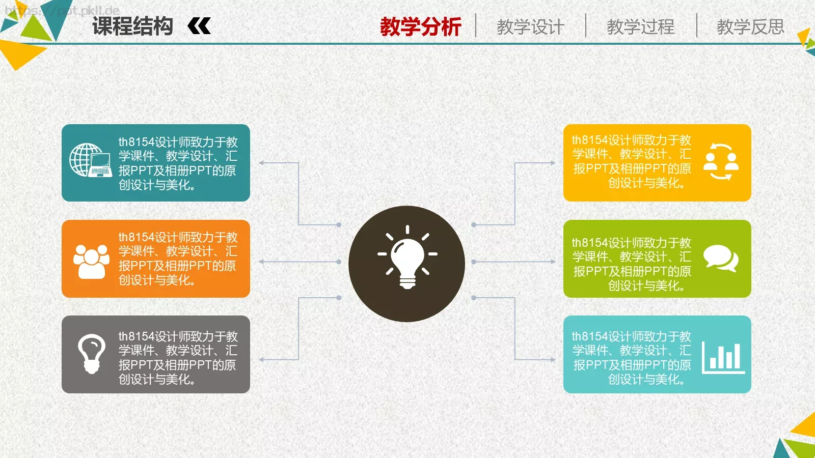 教学说课培训课件PPT模板 第 4 页缩略图