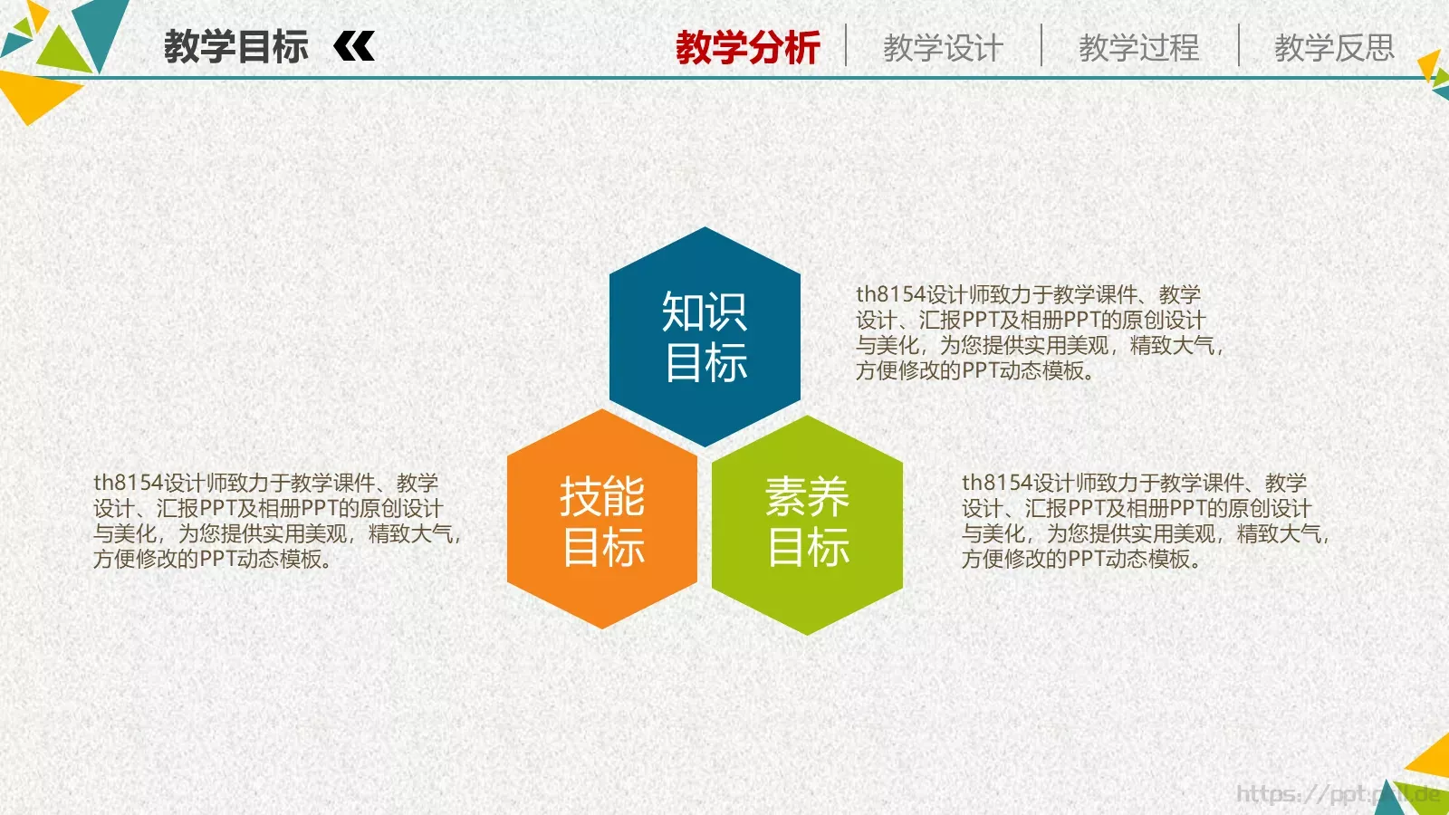 教学说课培训课件PPT模板 第 6 页预览图