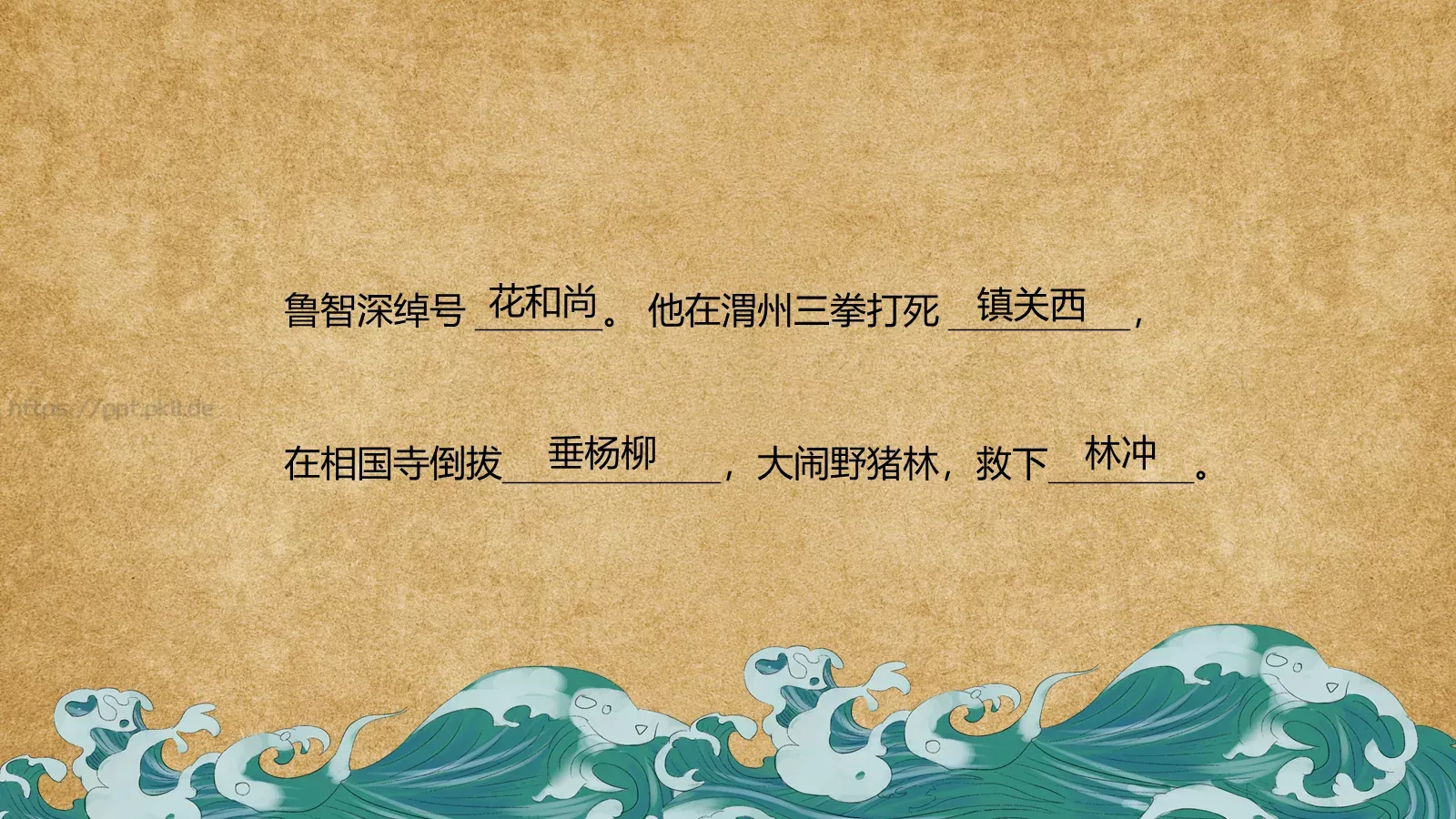 走进四大名著课件PPT模板 第 10 页预览图