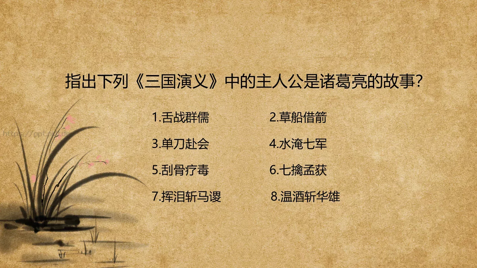 走进四大名著课件PPT模板 第 15 页预览图