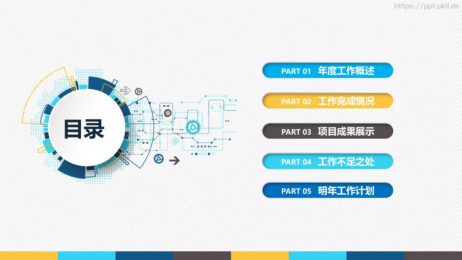 年终述职汇报PPT模板 第 3 页缩略图