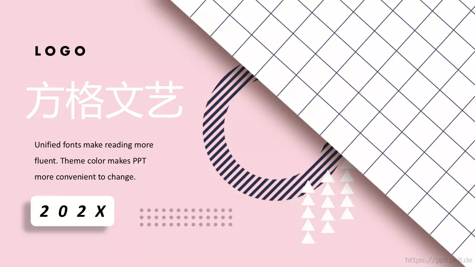 方格文艺通用PPT模板 第 1 页缩略图
