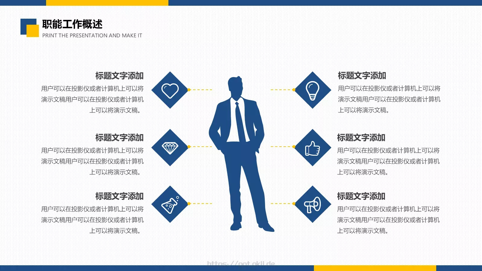 商务工作汇报PPT模板 第 4 页缩略图