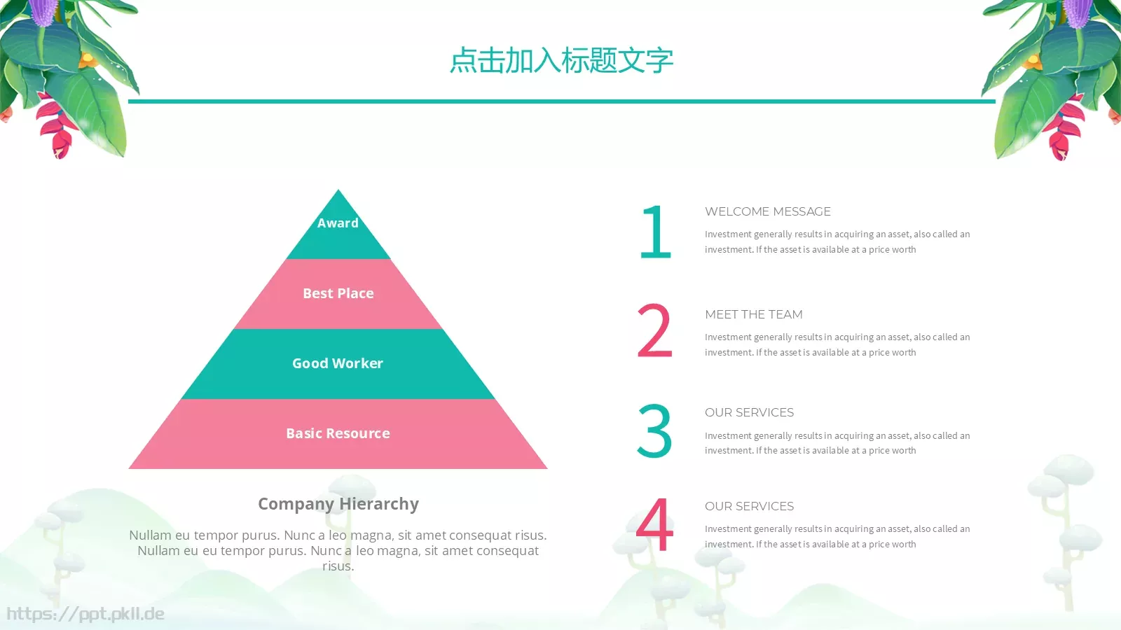 绿色工作计划汇报PPT模板 第 11 页预览图