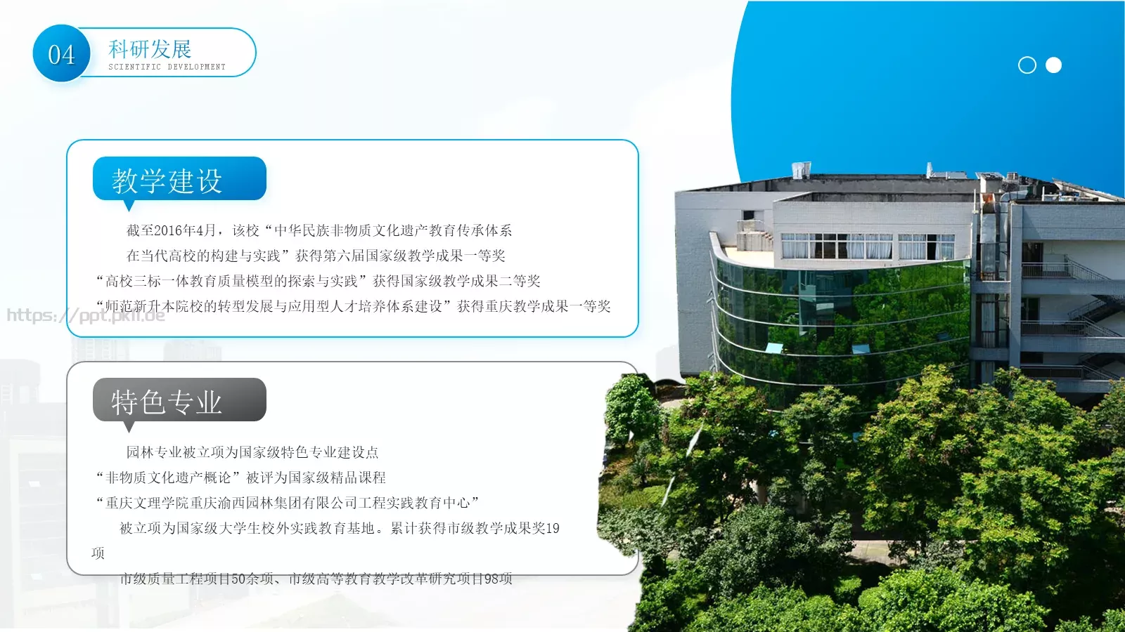 我和我的母校PPT模板 第 18 页预览图