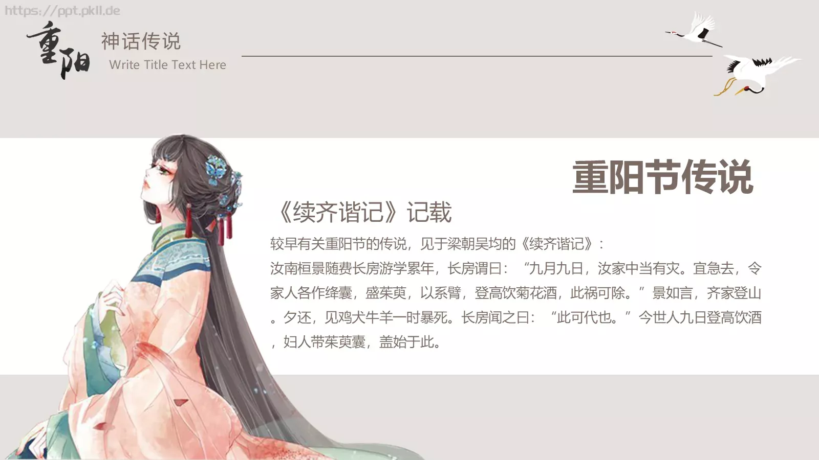 重阳节节日庆典PPT模板 第 13 页预览图