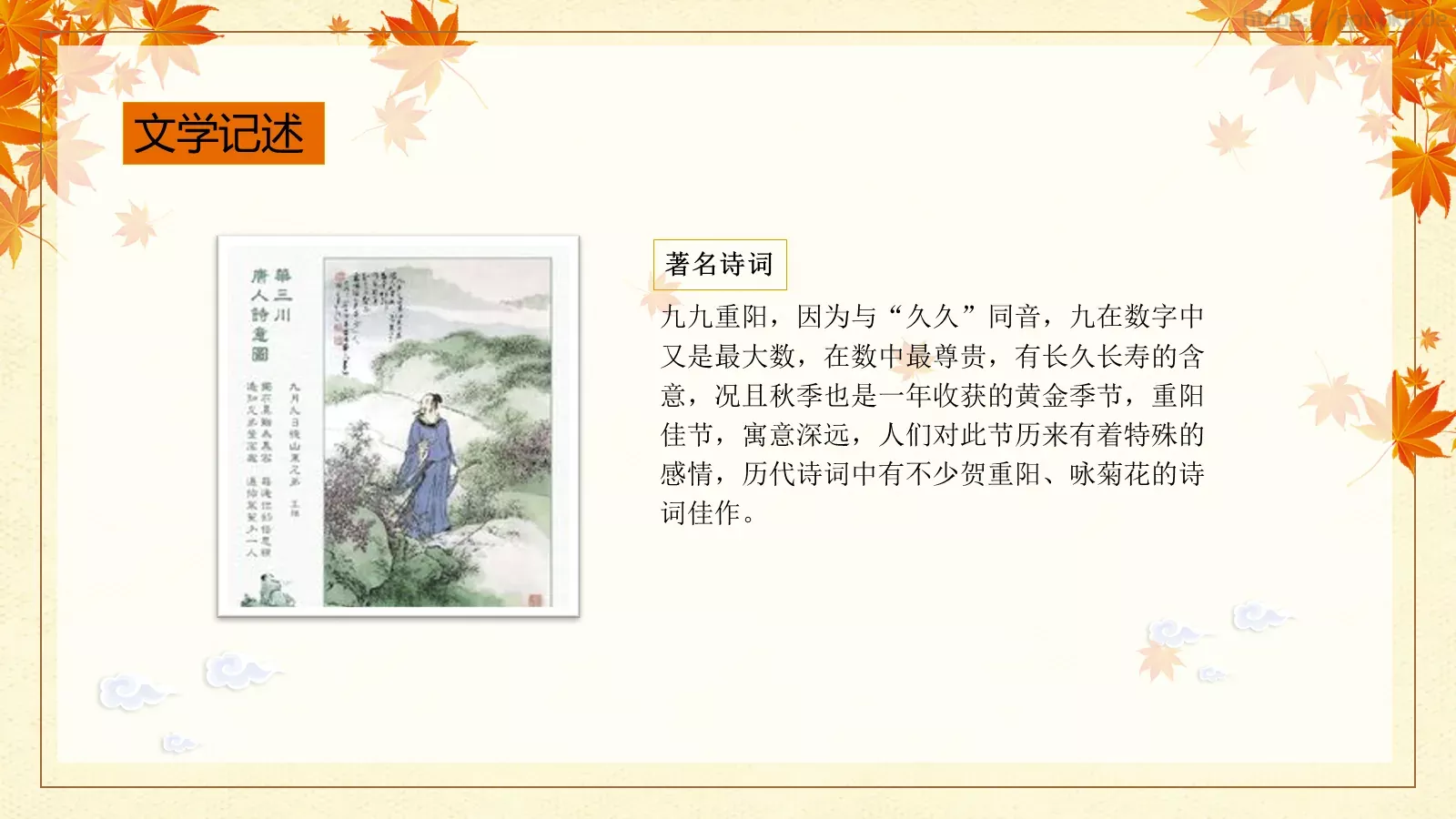 重阳节九月初九PPT模板 第 23 页预览图
