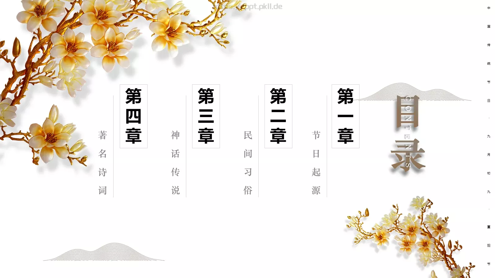 中国传统节日PPT模板 第 2 页缩略图