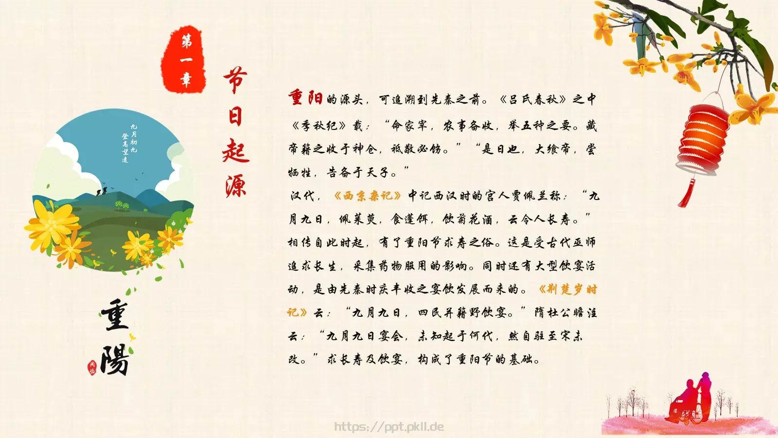 重阳节PPT模板 第 4 页缩略图