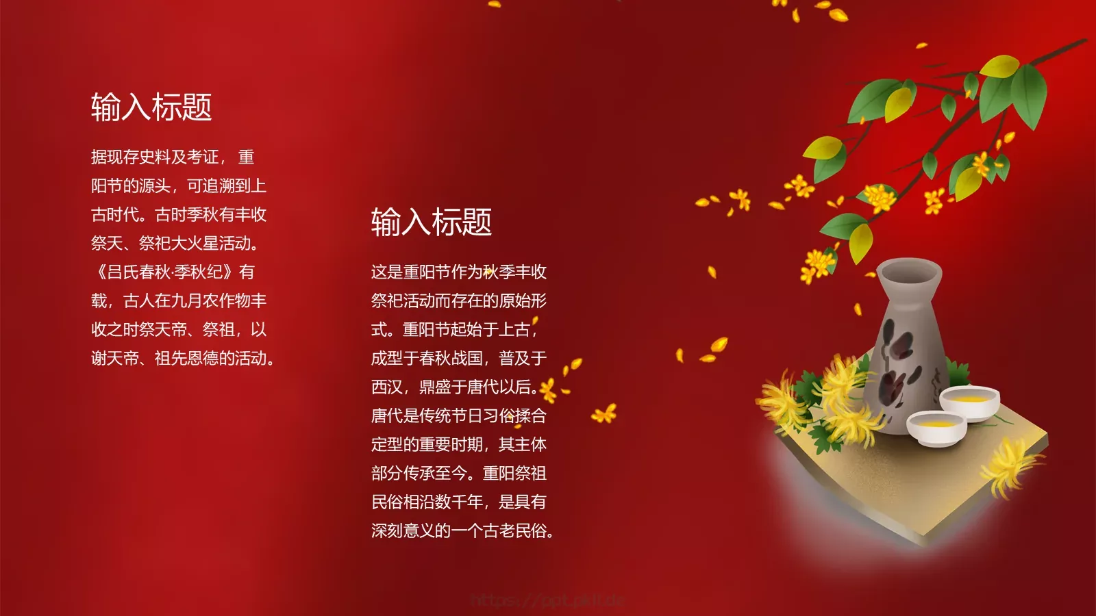 重阳节主题活动PPT模板 第 5 页预览图