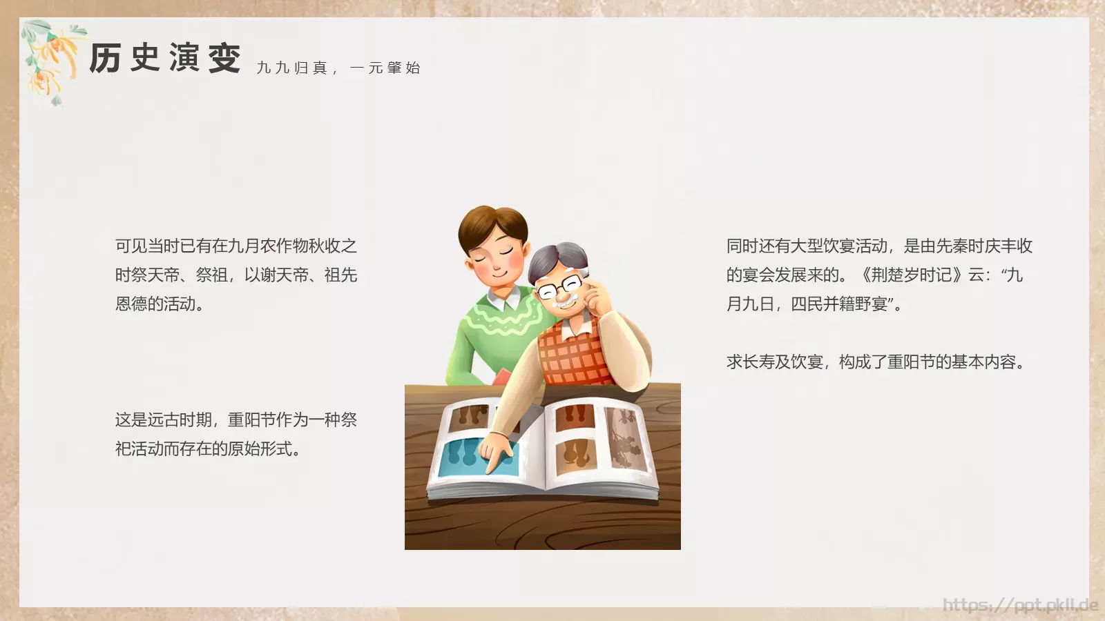 重阳节节日庆典PPT模板 第 11 页预览图