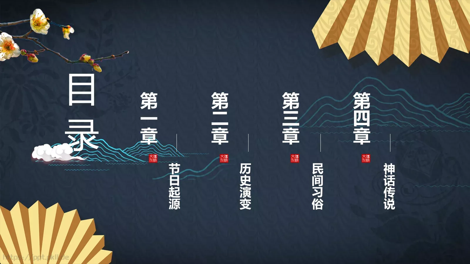 昨朝卯酒醉至酉节日庆典PPT模板 第 2 页缩略图