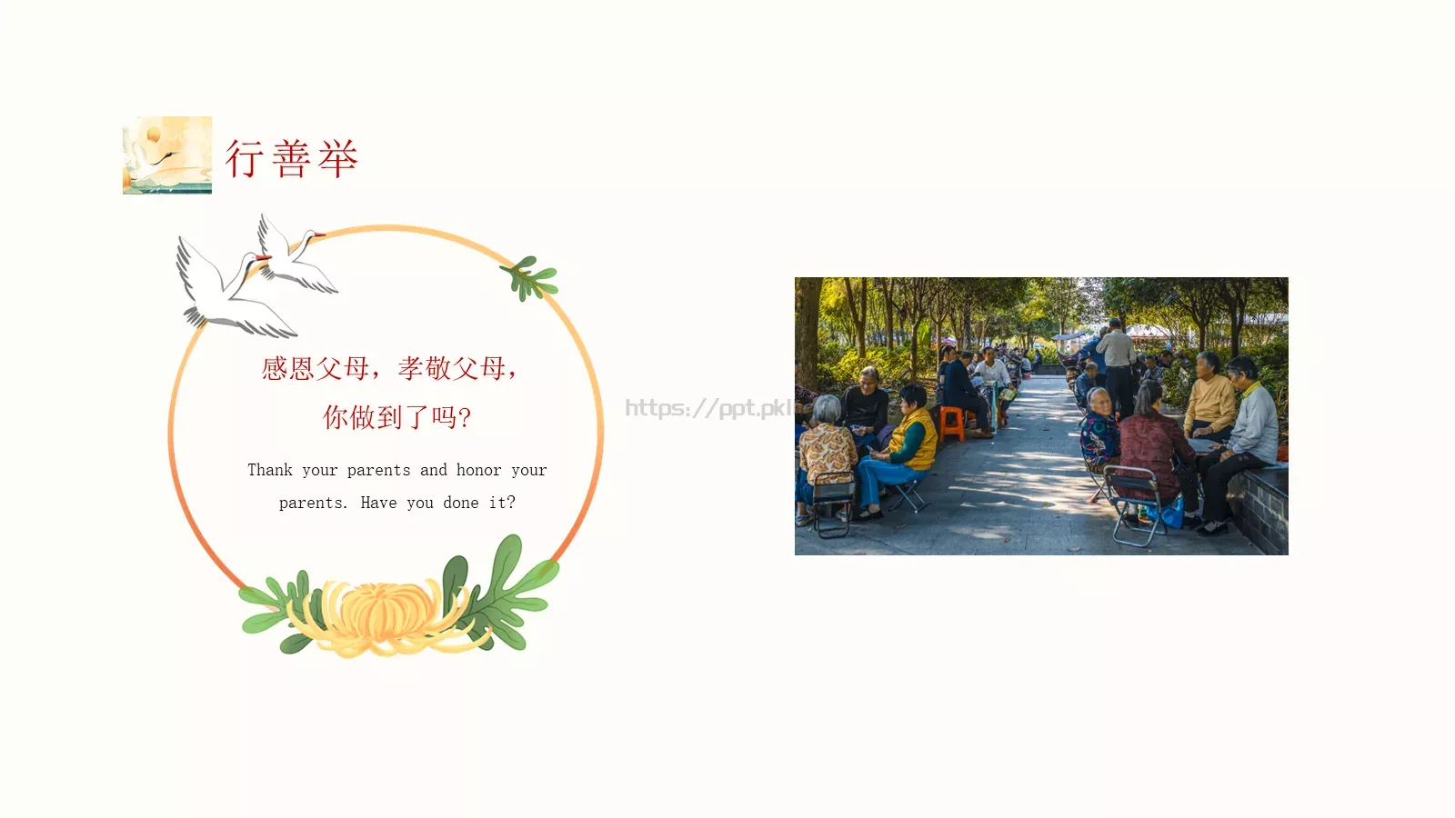 重阳节主题PPT模板 第 21 页预览图