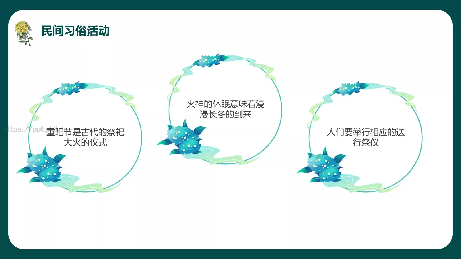 重阳节节日庆典PPT模板 第 12 页预览图