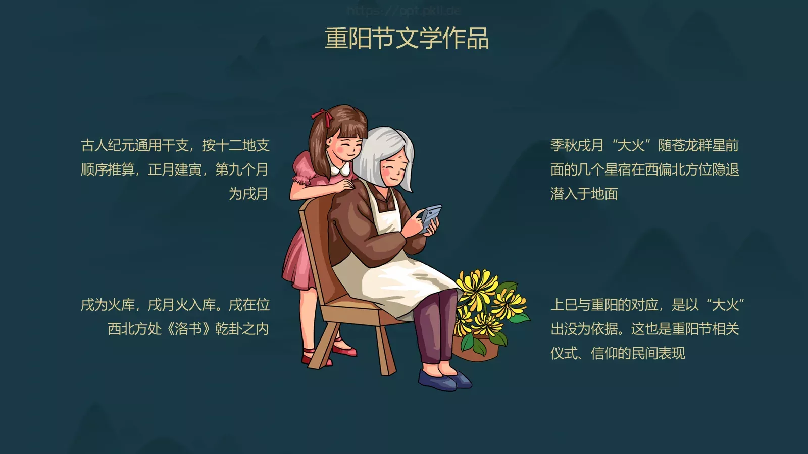 重阳节活动主题PPT模板 第 14 页预览图