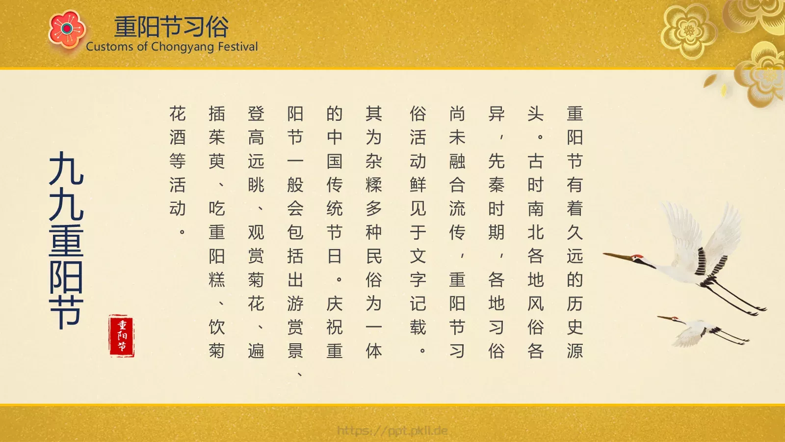 重阳节PPT模板 第 8 页预览图