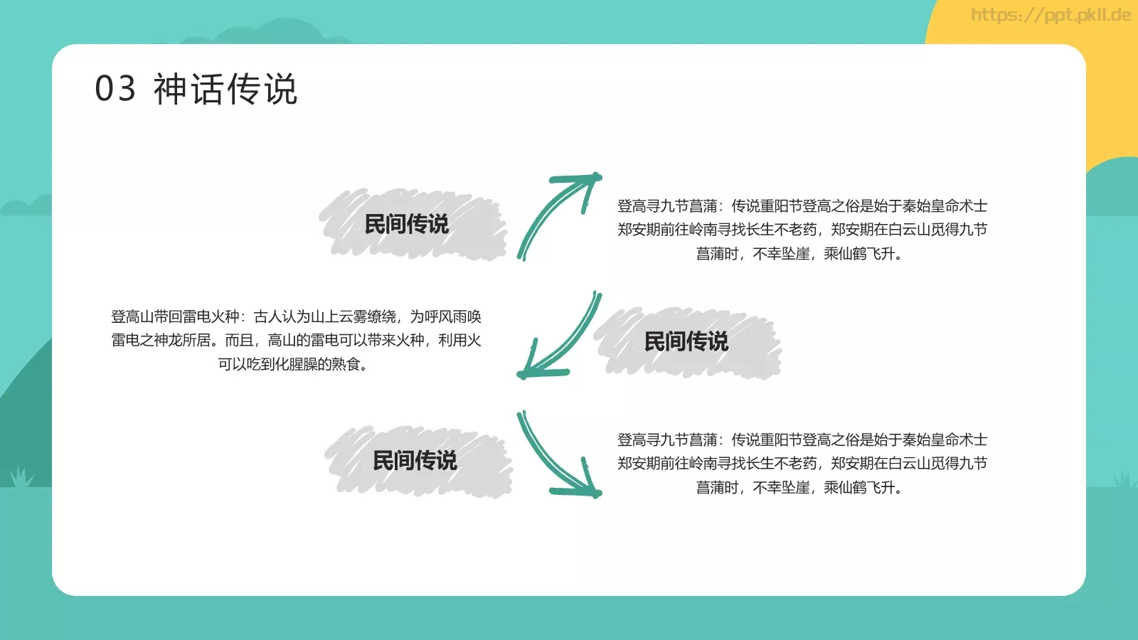 敬老爱老 健康快乐重阳节主题PPT模板 第 15 页预览图