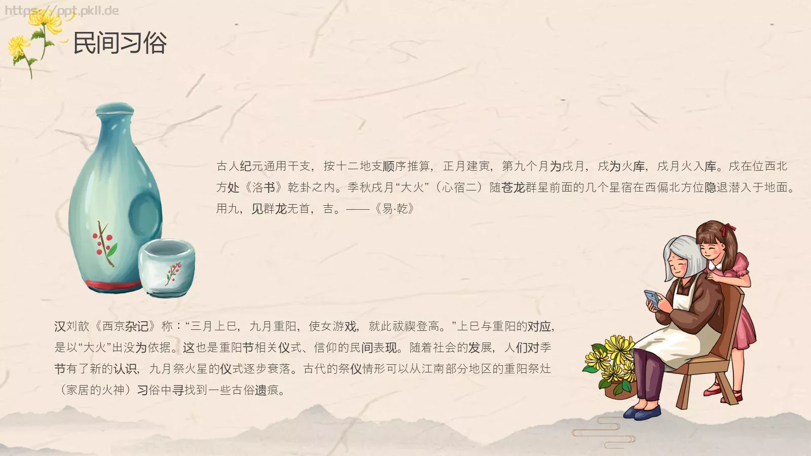 中国传统节日PPT模板 第 13 页预览图