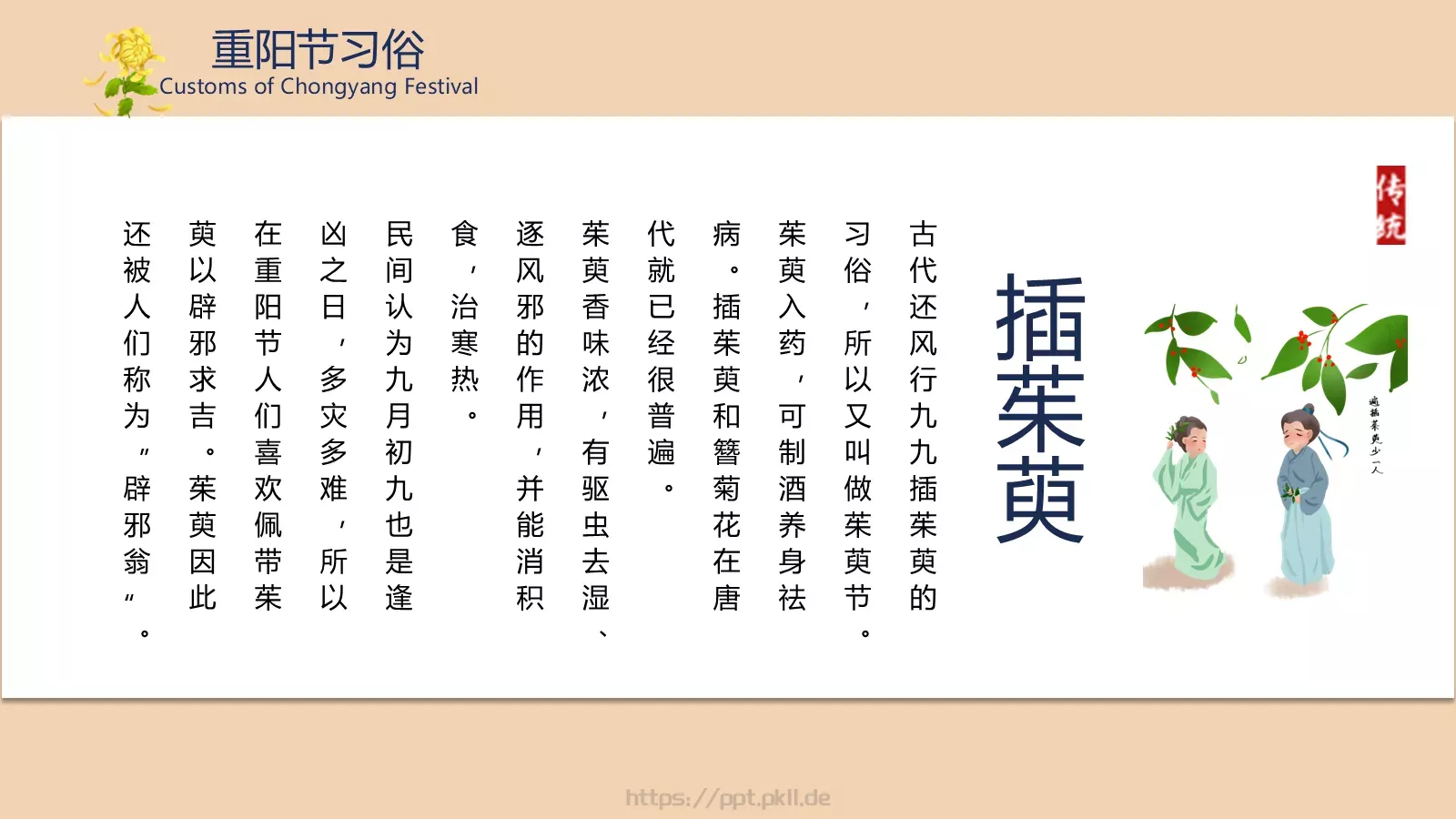 重阳节介绍PPT模板 第 11 页预览图