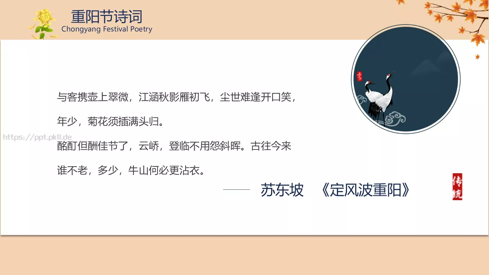 重阳节介绍PPT模板 第 23 页预览图