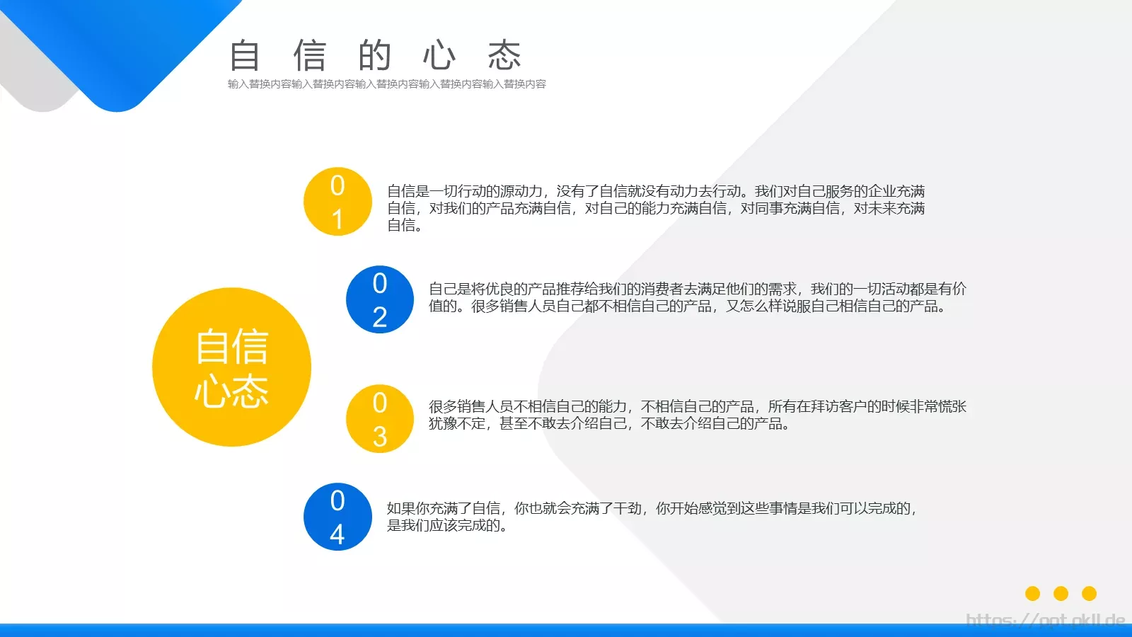 销售行业心态调节培训PPT模板 第 14 页预览图